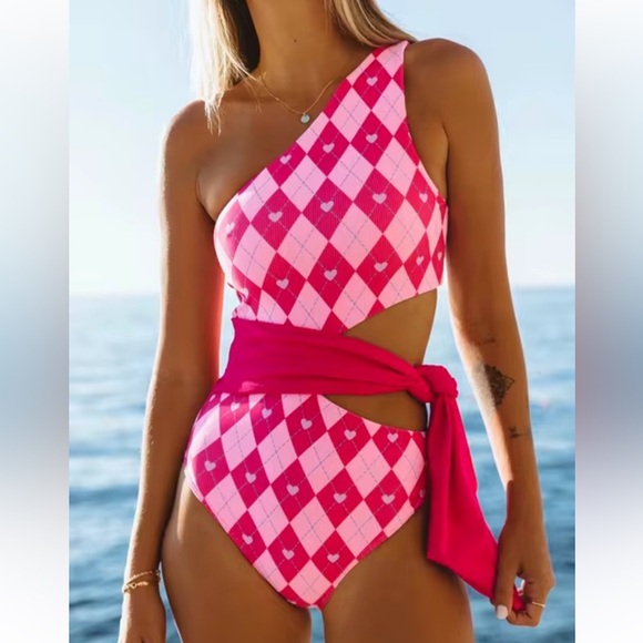 New! Beach Riot Carlie One Piece Cross My Heart one piece swimsuit 24259 - Picture 4 of 12